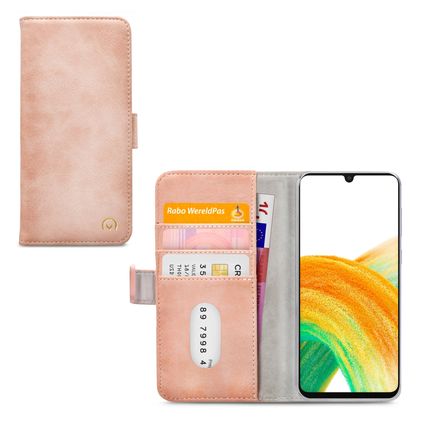Mobilize Elite Gelly Samsung Galaxy A33 Klapphülle Portemonnaie - Soft Pink