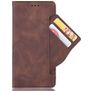 Mobigear Slide Wallet POCO F4 GT Hülle Klapphülle Geldbörse - Braun