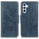 Mobigear Classy Samsung Galaxy A54 Hülle Klapphülle Geldbörse - Blau
