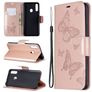 Mobigear Butterfly Samsung Galaxy A20s Hülle Klapphülle Geldbörse - Roségold