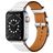 Mobigear Torino Leder Apple Watch Armband Dornschließe - 42/41/40/38 mm - Weiß