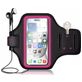 Mobigear Go Active Handyhalterung Joggen OPPO A91 Sporthülle Neopren Sportarmband - Pink