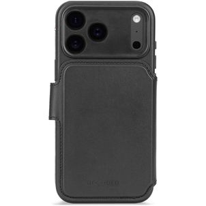Decoded Detachable Wallet iPhone 17 Pro Max MagSafe Hülle Echtes Leder Abnehmbare 2in1 Klapphülle Geldbörse - Schwarz