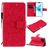 Mobigear Sunflower iPhone 12 Pro Hülle Klapphülle Geldbörse - Rot