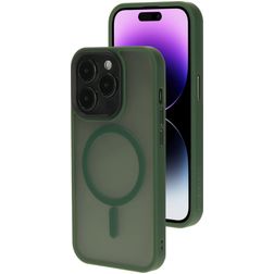 Mobiparts Hardcover iPhone 14 Pro MagSafe Hardcase Backcover - Satin Green