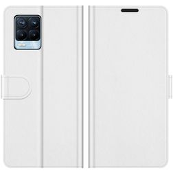 Mobigear Wallet Realme 8 Pro Hülle Klapphülle Geldbörse - Weiß