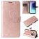Mobigear Butterfly Xiaomi Redmi 14C Hülle Klapphülle Geldbörse - Roségold