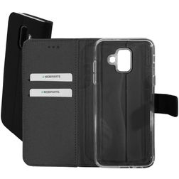 Mobiparts Premium Wallet Samsung Galaxy A6 (2018) Klapphülle Portemonnaie - Schwarz