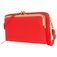 Antonio Fonzo Crossbody Clutch Snap Handytasche - Large - Rot