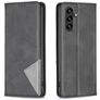 Mobigear Rhombus Slim Samsung Galaxy S25 FE Hülle Klapphülle - Schwarz