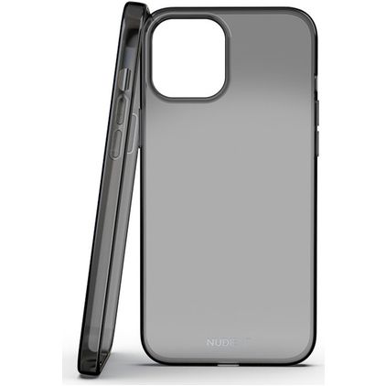 Nudient Thin iPhone 12 Pro Max Hülle Flexibles TPU Backcover - Ink Black