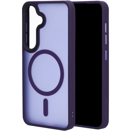 Mobiparts Hardcover Samsung Galaxy S25 MagSafe Hülle Hardcase Backcover - Satin Purple