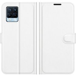 Mobigear Classic Realme 8 Pro Hülle Klapphülle Geldbörse - Weiß