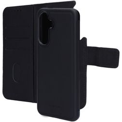 Mobiparts Samsung Galaxy A56 Hülle Echtes Leder Abnehmbare 2in1 Klapphülle Geldbörse - Schwarz