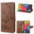Mobigear Butterfly Samsung Galaxy M53 Hülle Klapphülle Geldbörse - Braun