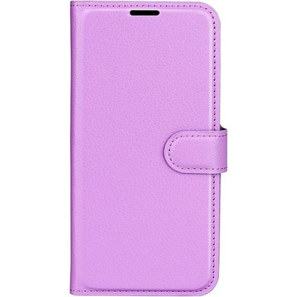 Mobigear Classic Samsung Galaxy M22 Hülle Klapphülle Geldbörse - Lila