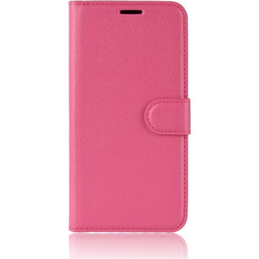 Mobigear Classic OnePlus 6 Hülle Klapphülle Geldbörse - Magenta