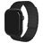 Mobilize Magnetic Silikon Apple Watch Armband Magnetverschluss - 49/46/45/44 mm - Schwarz
