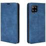 Mobigear Retro Slim Samsung Galaxy A42 Hülle Klapphülle Geldbörse - Blau