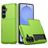 Mobigear Card Samsung Galaxy S26 Hülle Hardcase Backcover Stoßfest mit Kartenhalter - Grün