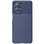Mobigear Groove Motorola Moto G73 5G Hülle Flexibles TPU Backcover - Blau