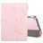 Mobigear Tri-Fold Marble iPad 8 (2020) Hülle Klapphülle + Stifthalter - Pink
