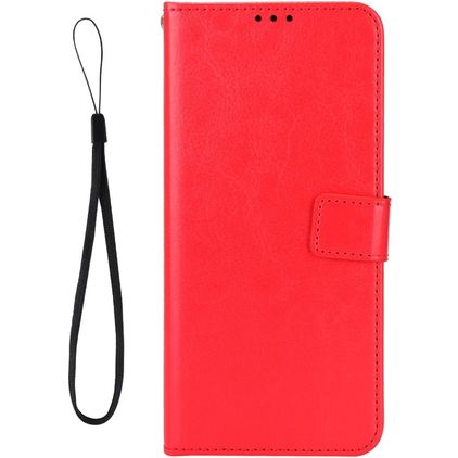 Mobigear Wallet TCL 30 Hülle Klapphülle Geldbörse - Rot