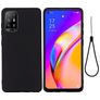 Mobigear Rubber Touch OPPO A94 5G Silikon Hülle Backcover - Schwarz