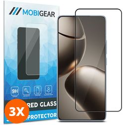 Mobigear Premium Xiaomi 14T Panzerglas Gehärtetes Glas Displayschutz - Hüllenfreundlich (3er Pack)