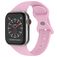 Mobigear Sport Dual Silikon Apple Watch Armband Pin-and-Tuck-Verschluss - 49/46/45/44 mm - Lavendel