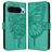 Mobigear Butterfly Google Pixel 9 Pro XL Hülle Klapphülle Geldbörse - Grün