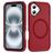 Mobigear Rugged Mag iPhone 16 Plus MagSafe Hülle Hardcase Backcover Stoßfest - Rot