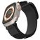 Mobigear Outdoor Nylon Apple Watch Armband Klettverschluss - 42/41/40/38 mm - Schwarz
