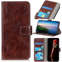 Mobigear Basic iPhone 13 Mini Hülle Klapphülle Geldbörse - Braun
