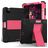 Mobigear ShieldStand iPad Air 5 (2022) Hülle Kunststoff,Silikon Backcover + Stifthalter + Ständer - Schwarz / Pink