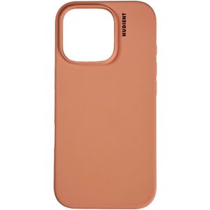 Nudient Base iPhone 16 Pro Max Silikon Hülle Backcover - Peach Orange
