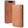 Mobigear Sensation Samsung Galaxy A80 Hülle Klapphülle Geldbörse - Cognac