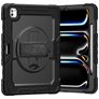 Xccess Survivor Essential iPad Pro 13 Zoll (2024) Hülle Kunststoff,Silikon Backcover + Ständer - Schwarz