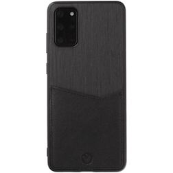 Valenta Card Slot Samsung Galaxy S20 Plus Hülle Echtes Leder Backcover mit Kartenhalter - Schwarz