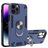 Mobigear Armor Ring iPhone 14 Pro Max Hülle Hardcase Backcover Stoßfest mit Ringhalter - Blau