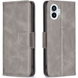 Mobigear Excellent Nothing Phone (1) Hülle Klapphülle Geldbörse - Grau