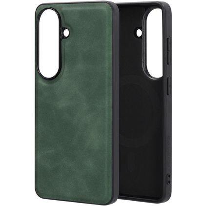 Mobiparts Classic Samsung Galaxy S26 MagSafe Hülle TPU,Kunstleder Backcover - Emerald Green