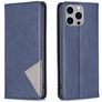 Mobigear Rhombus Slim iPhone 15 Pro Max Hülle Klapphülle - Blau