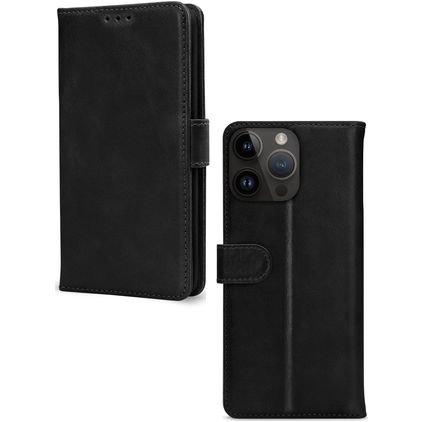 Mobilize Premium Gelly Wallet iPhone 14 Pro Max Hülle Klapphülle Geldbörse - Schwarz
