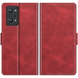 Mobigear Slim Magnet Realme GT2 Hülle Klapphülle Geldbörse - Rot
