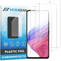 Mobigear Samsung Galaxy A53 Displayschutz Schutzfolie - Hüllenfreundlich (3er Pack)
