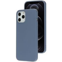 Mobiparts iPhone 12 Pro Max Silikon Hülle Backcover - Royal Grey