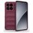 Mobigear Bumpy Xiaomi 15 Hülle Flexibles TPU Backcover - Weinrot