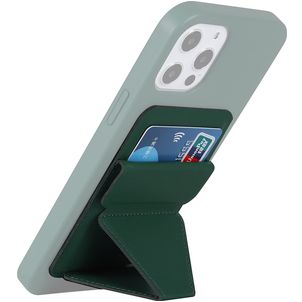 Mobigear Folding Snap-On Kartenetui - 3 Karten - MagSafe Kompatibel - Grün