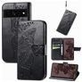 Mobigear Butterfly Google Pixel 7 Pro Klapphülle Portemonnaie - Schwarz